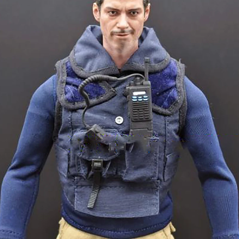 1/6 Model żołnierza SWAT Strażak Domofon Transceiver Walkie Talkie Sprzęt komunikacyjny dla 12-calowej figurki akcji Rekwizyty sceniczne