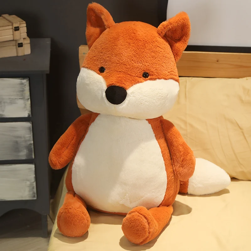 Cute Plush Fox Toy Pillow 35cm 50cm 70cm 90cm Big Size Stuffed Animal Fox Soft Doll Kids Toys Birthday Gift for Children