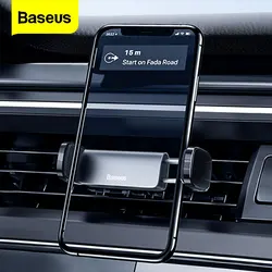 Baseus Air Vent Phone Holder for iPhone 15 14 Pro Max Samsung Xiaomi Auto Holder Support Cell Cellphone Mobile Phone Car Holder