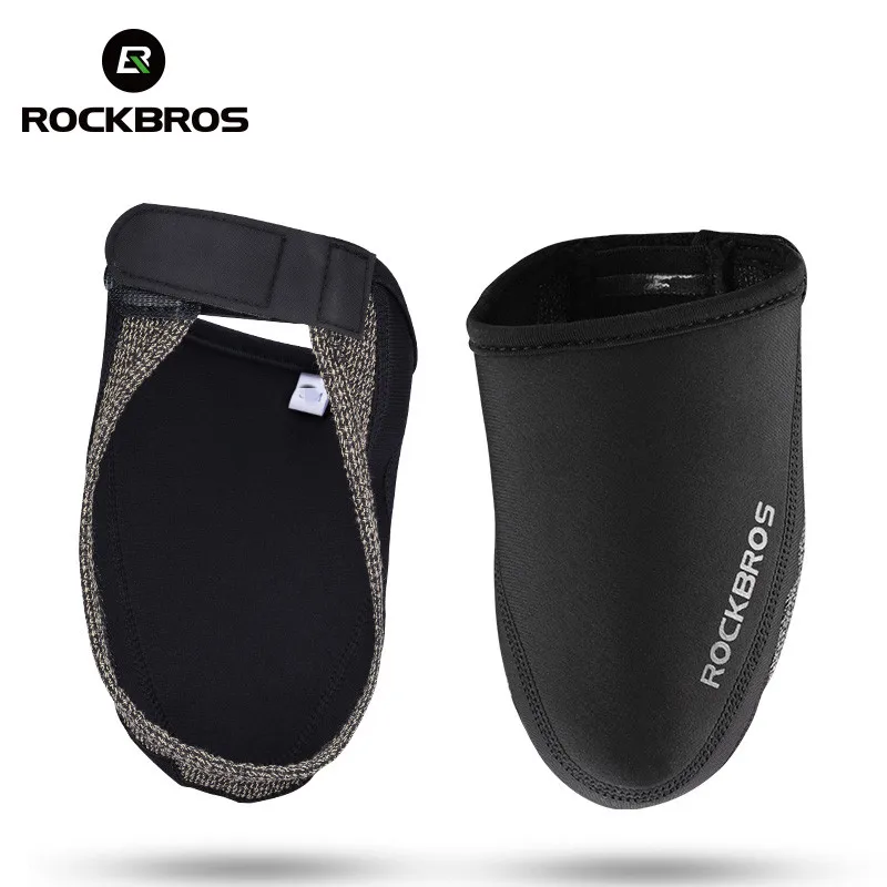 ROCKBROS Fahrradschuhüberzug, winddicht, abriebfest, warm halten, halber Überschuhe, MTB, Rennrad, Fahrradüberschuhüberzüge 3