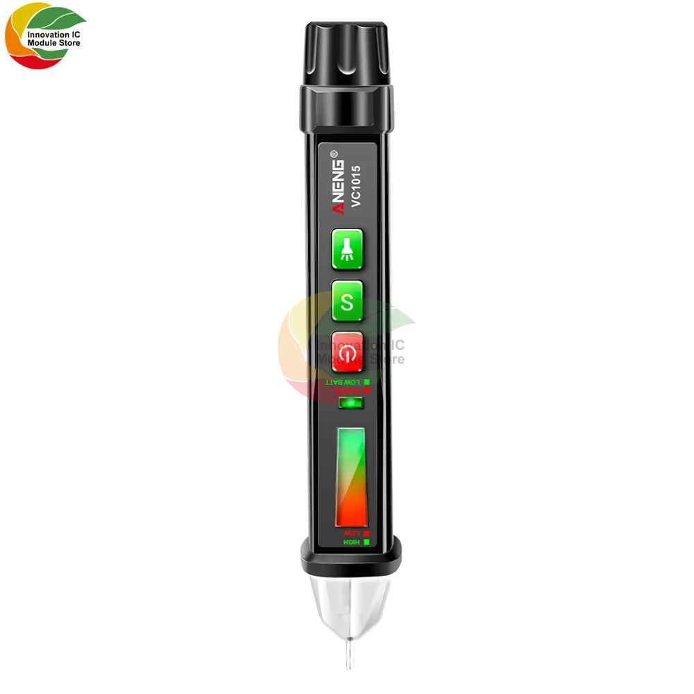 Ziqqucu VC1015 non-contact AC voltage detector tester 12V-1000v pen type electric indicator LED voltmeter electronic test pen