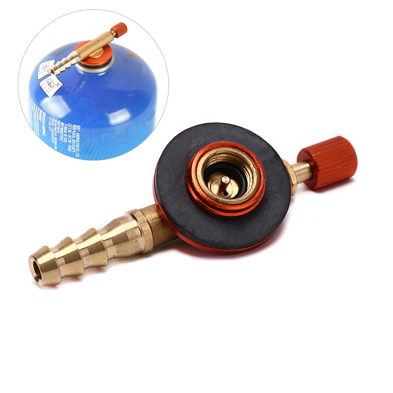 2styles Camping Gas stove regulating valve Safe Switching Charging Inflatable Valve Adapter for Flat Tank Liquefied Cylinder