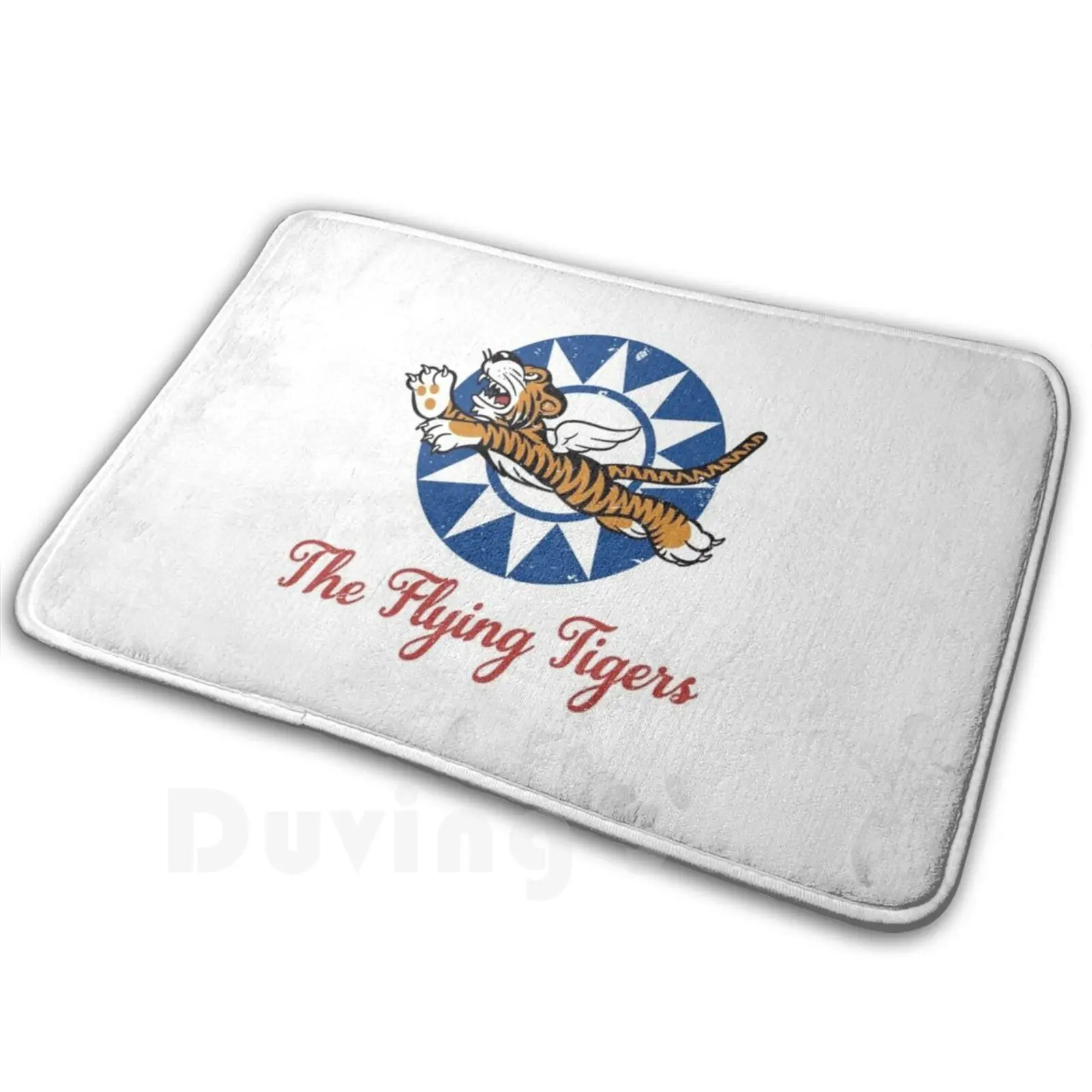 The Flying Tigers Patch Carpet Mat Rug Cushion Soft Military Army Airforce Tiger Ww2