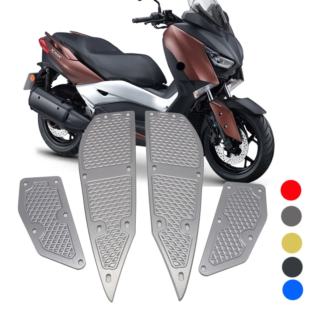 

Motorcycle Step Footrest Footpads Pedal Plate Cover For Yamaha XMAX 300 X-MAX 250 300 2017-2018