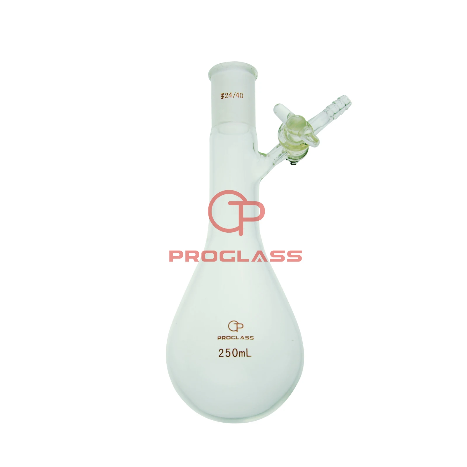 Frasco Schlenk Armazenamento Reação Airless-Ware, Torneira Primavera, 50ml, 24/40