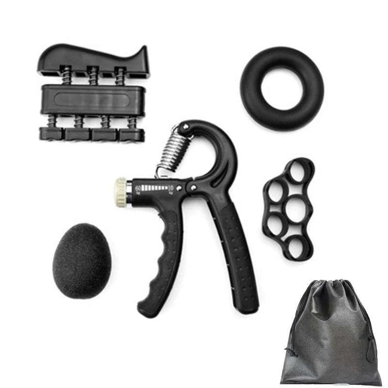 

Finger Strength Trainer Set Silicone Hand Gripping Ring Expander Fitness Training Power Muscle Recovery Professional Exerciser