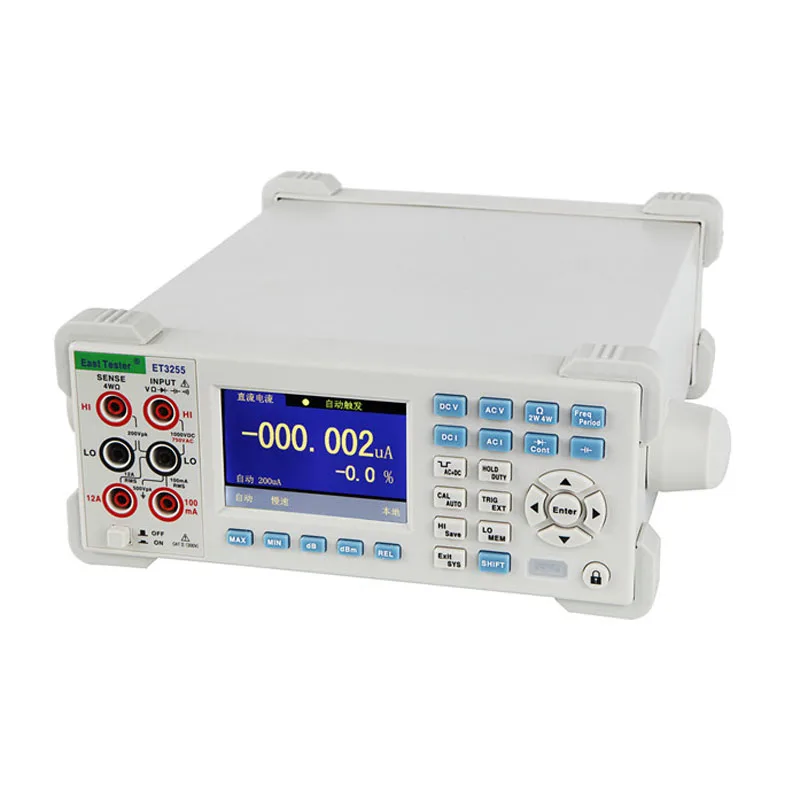 ET3255 Digital 5 1/2 High Precision Digital Desktop Multimeter Resistance Capacitance Frequency DCV ACV DCI ACI Tester