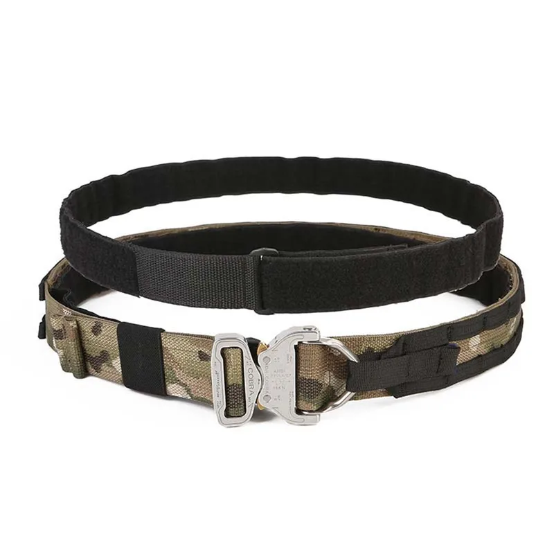 2020 Tactical Belts Nylon Cobras Waist Belt Metal Buckle Adjustable Heavy Duty Training Waist Belt Hunting Accessories