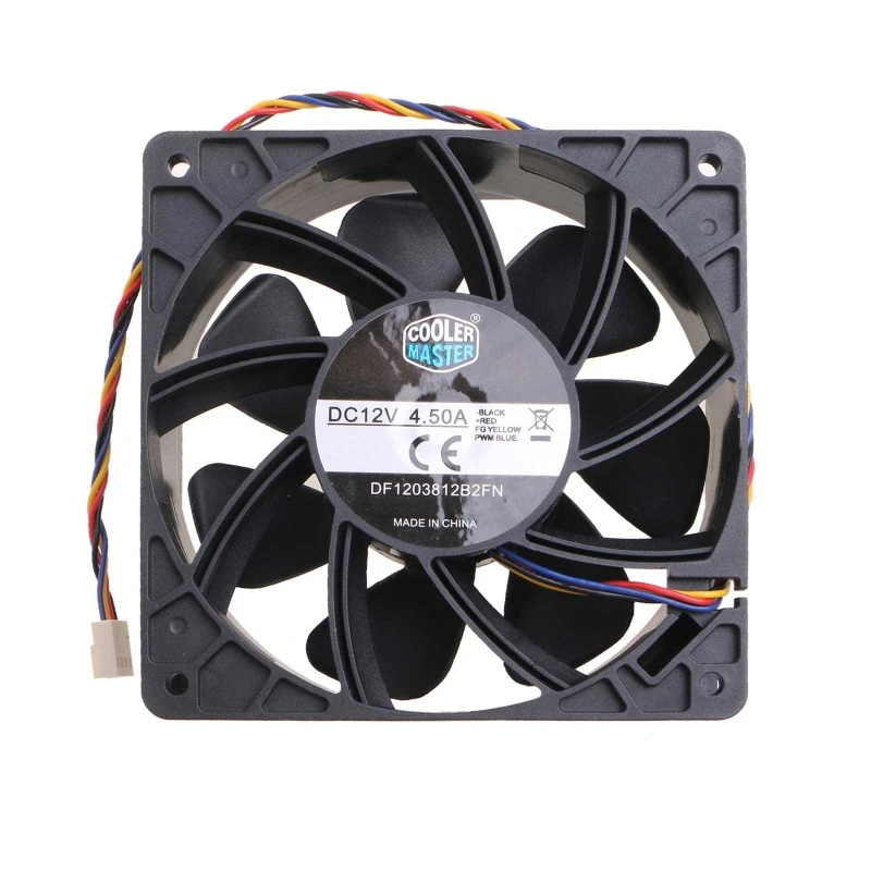 Para avalon miner 1066 ventilador de refrigeração 120mm 12cm de alta velocidade fluxo de ar cfm poderoso df1203812b2fn 12v 7000r duplo rolamento de esferas