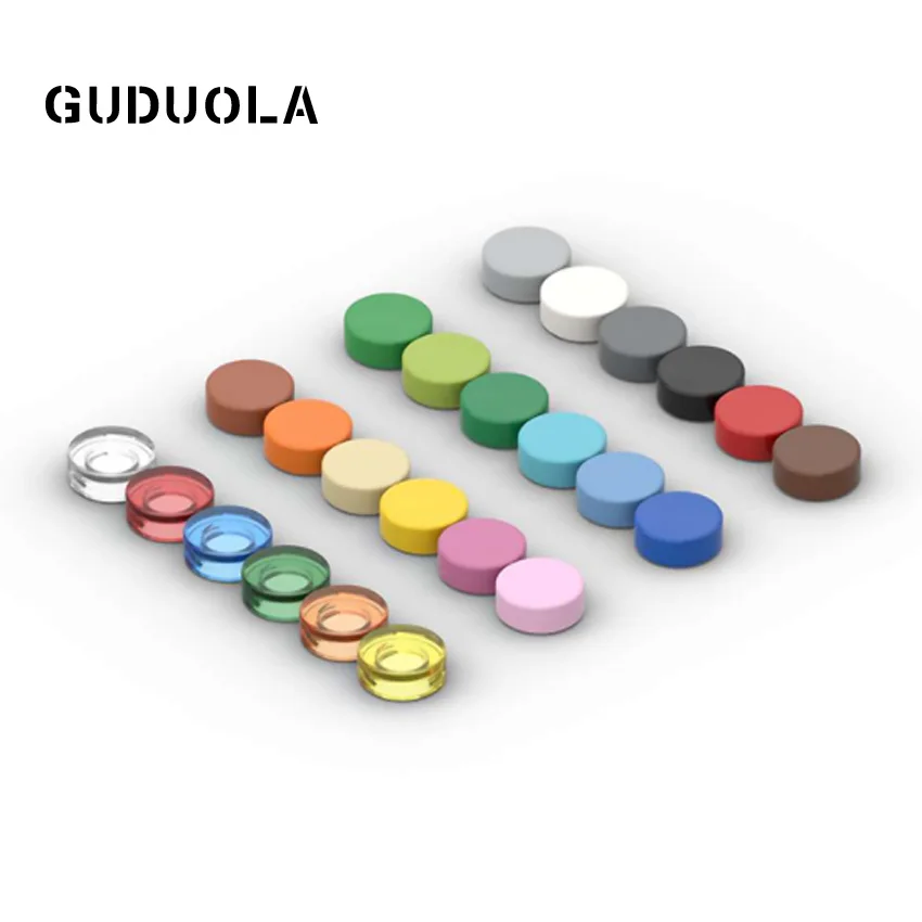 

Guduola Tile 1x1 Round 98138 Special Brick MOC Building Block Small Particle Toys 300pcs/LOT