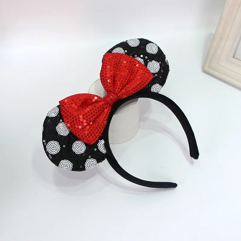 12PCS/lot Dots sequin Hair band round ears hair clasp Funny Party Festival activities celebration Hair hoop