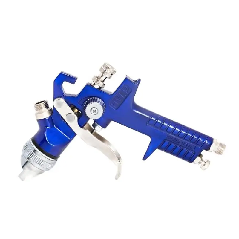 827 Blue Aluminum Box with Pot Pressure Gauge Sale Spray Gun Set