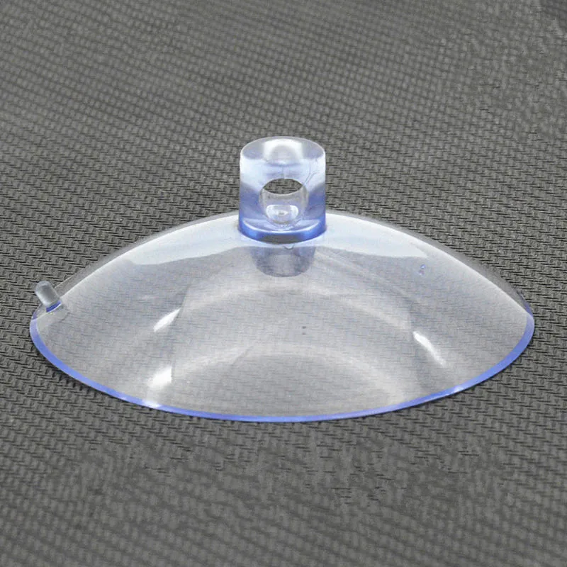 2pcs/pack  6cm Transparent Plastic Rubber perforation Suction Cup wedding car decoration glass plastic sucker cup Diameter