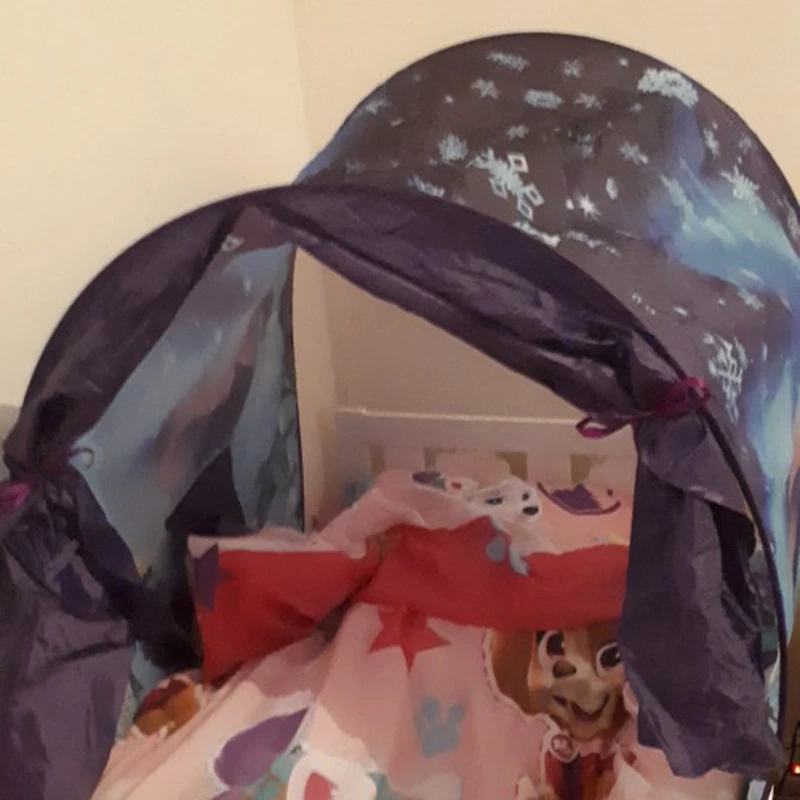 Children\'s Starry Bed Folding Light-blocking Tent Bed Mosquito Net Indoor Bed Canopy Baby Room Decor Type Applicable People