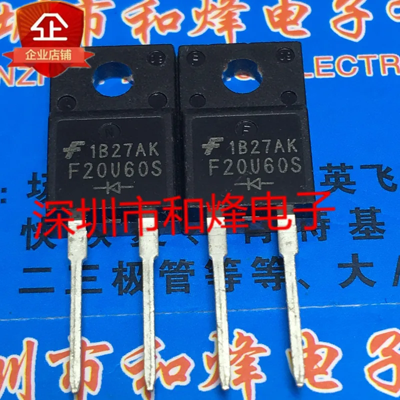 الأصلي 10 قطعة/FFPF20U60S F20U60S TO-220F 600V 20A