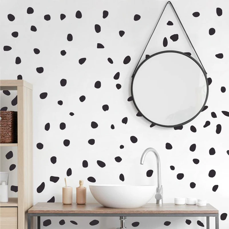 150 Pcs Cute Irregular Dot Shapes Wall Sticker Baby Nursery Kids Room Wall DIY Decoration Funny Dot Pattern Vinyl Decal Decor