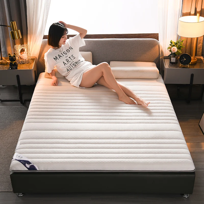 Latex Stuffed Mattress Upholstery Latex Household Thicken Breathable Foam Cushion Mattress Pad Futon Bedding