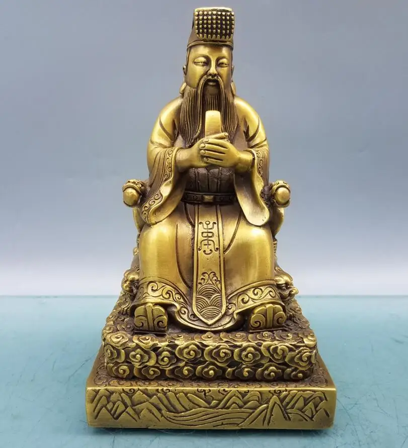 China brass seiko Jade Emperor Emperor crafts statue