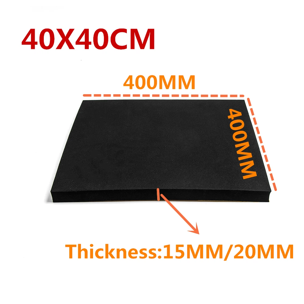 40X40CM New Universal Motorcycle Foam Seat Race Fairing Square Seats Pad Adhesive Racing Parts Free Cut