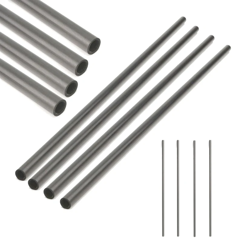 1-5 قطعة أنبوب ألياف الكربون عمود مستدير مجوف 1.8 2 3 4 5 6 7 8 10 مللي متر OD 200 400 مللي متر طول أنبوب ألياف الكربون مستدير #5