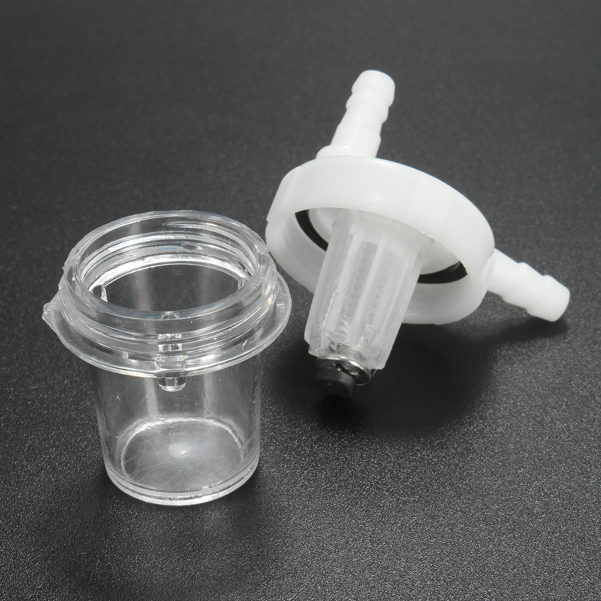 1 قطعة واضح دائم العالمي 1/4 "دراجة نارية البنزين مرشح الوقود للغاز النفط حفرة الترابية دراجة ATV جميع أنواع موتو باستخدام 6 مللي متر خط الوقود