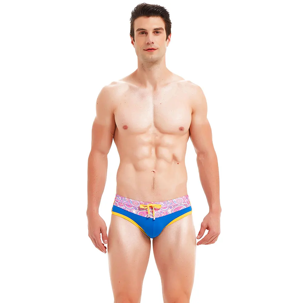 Troncos de natação masculina briefs masculino praia shorts maiô homem 2021 surf bikini calcinha azul banho