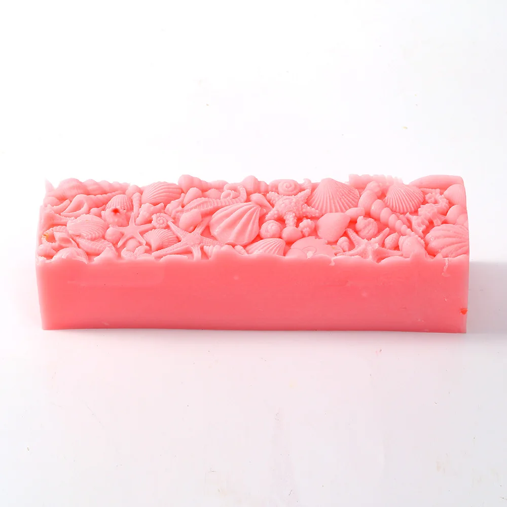 Silicone Molds for Handmade Soaps Rectangle Silicone Liner with Embossed Mat Soap Making Moulds