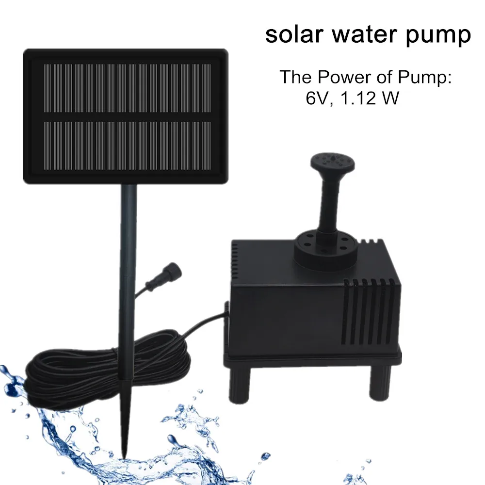 

Water Pump Solar Power Fountain Panel Garden Pool Pond Outdoor Solar Panel Fountain Floating Garden Decoration Waterfall 50%off