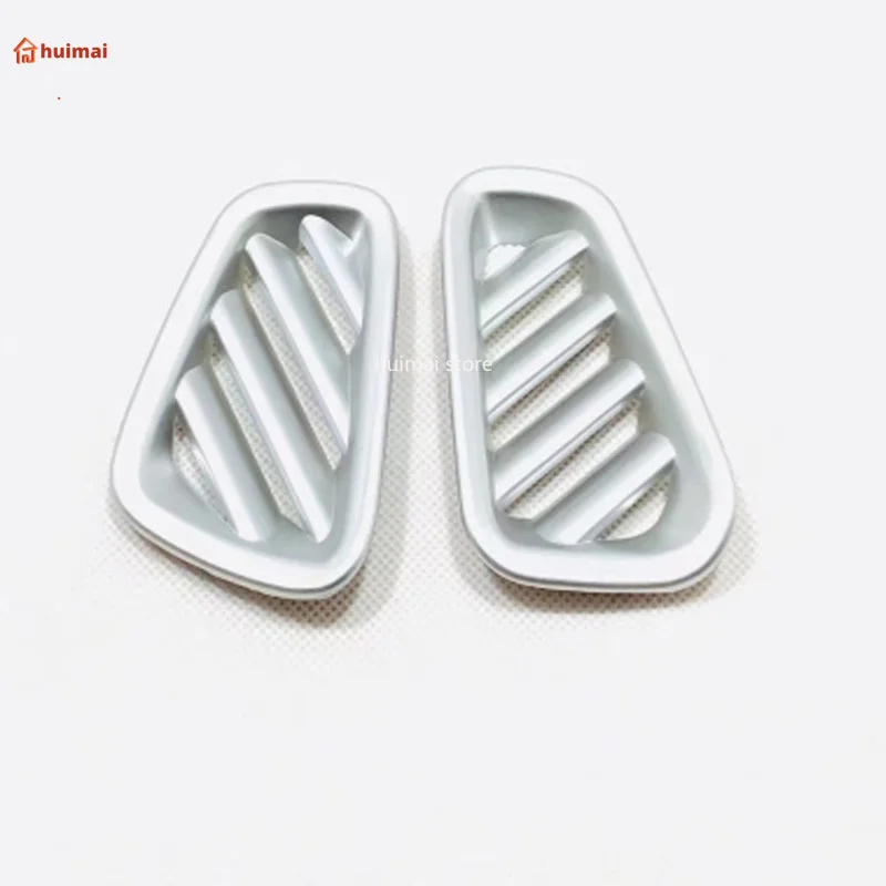 For Hyundai Tucson 2015- 2019  carbonfiber Dashboard Air Conditioner AC Outlet Vent Frame Cover Trim Silver ABS Sticker image 3