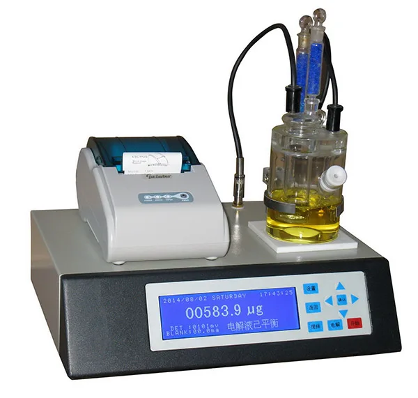 Karl Fischer Moisture Analyzer Solvent Detector Trace Moisture Analyzer Coulomb Method Electricity Method