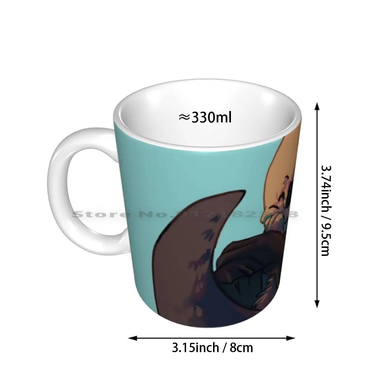 Giggling Otter Ceramic Mugs Coffee Cups Milk Tea Mug Otter Animals Otters Cute Giggling Fluffy Animal Adorable Cuddly Creative