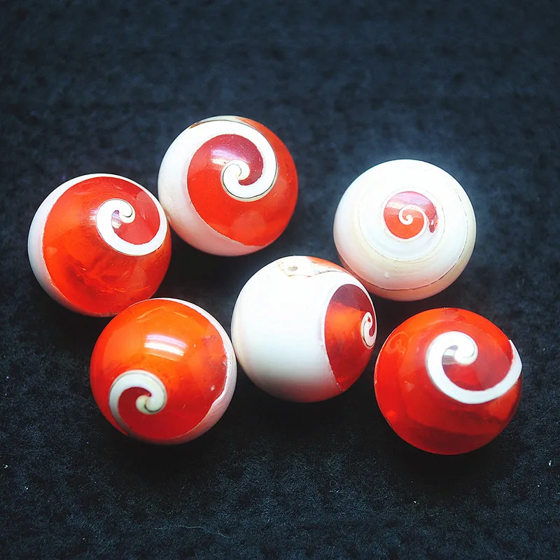 5PCS 22MM Red Shell Beads Round Shape Mother Of Pearl For Women Necklace DIY Making Accessories Top Selling Good For Your