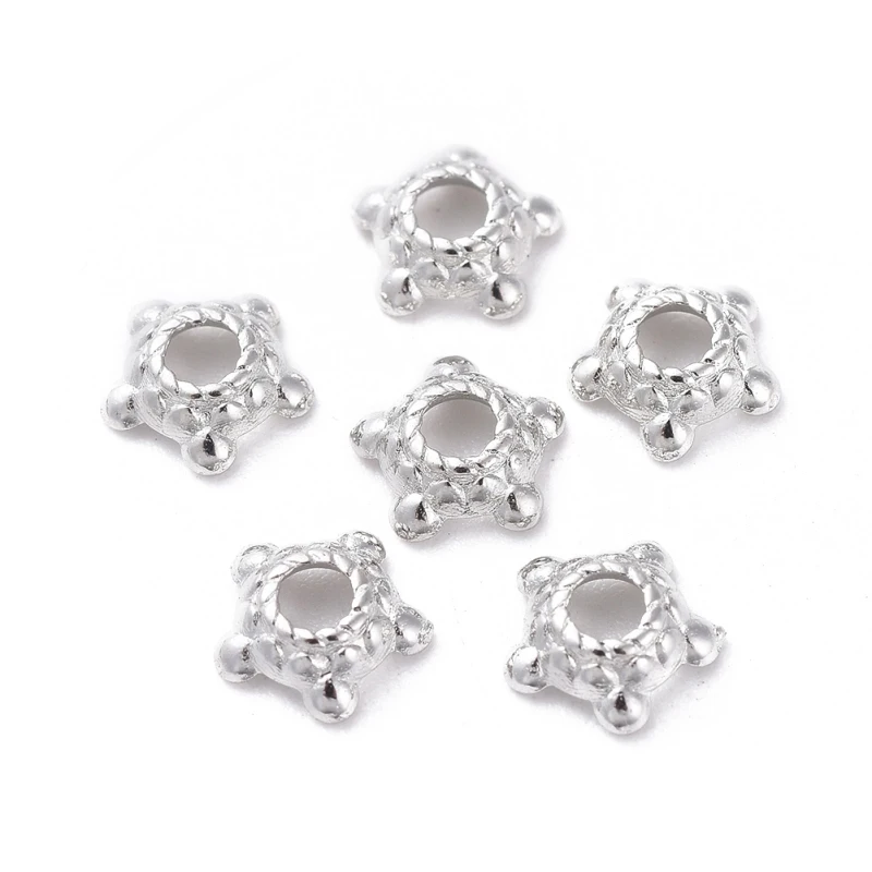 1000pcs Tibetan Silver Beads Caps Lead Free & Cadmium Free Bead End Caps Findings for Earring Jewelry Making 6x3x2mm