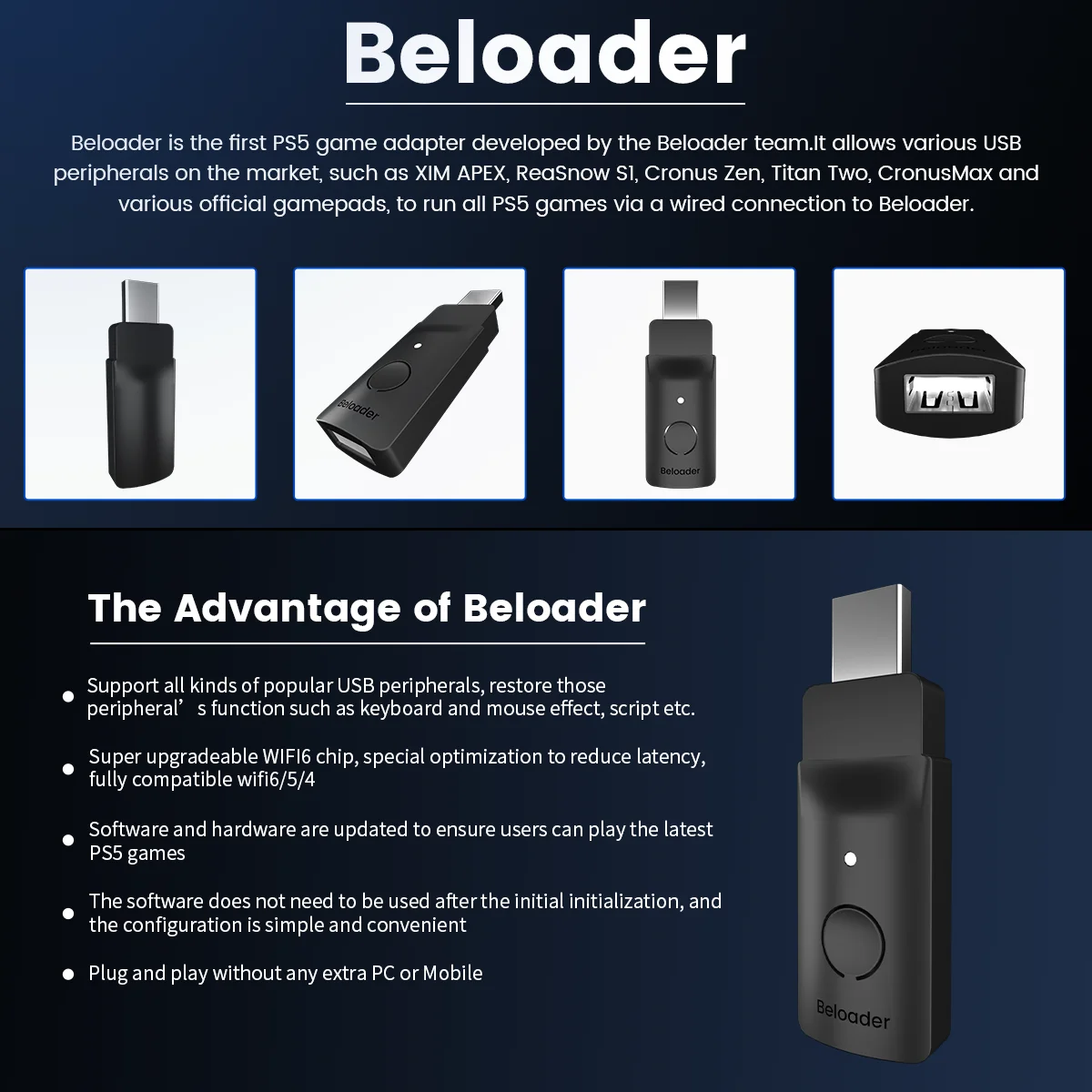 Controlador de teclado Mouse Converter, Adaptador Bluetooth para PS4, Switch, Xbox Gamepad Connector, Todos os Jogos, Novo, 2022