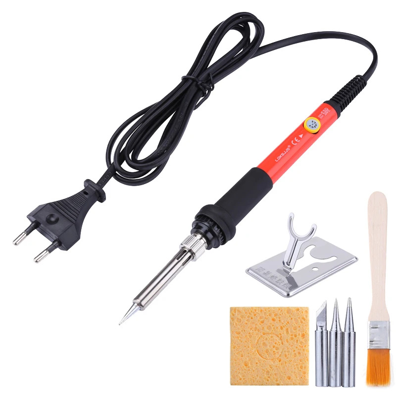 

60W Adjustable Temperature Electric Soldering Iron 110V 220V Ferro de Solda Soldering Gun Welding Solder Rework Repair Tools Kit