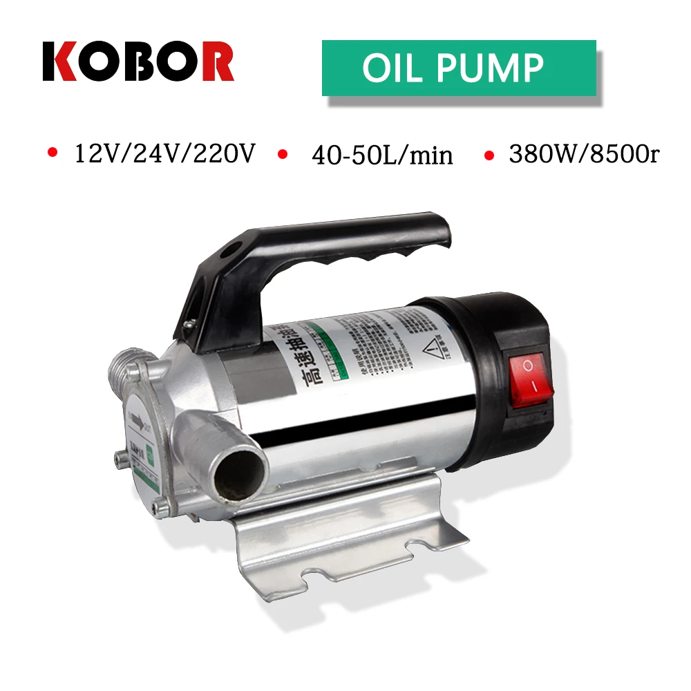 

50l/min 12v/24v/220v Small Auto Refueling Pump 12 V Electric Automatic Fuel Transfer Pump For Pumping Oil/diesel/kerosene/water