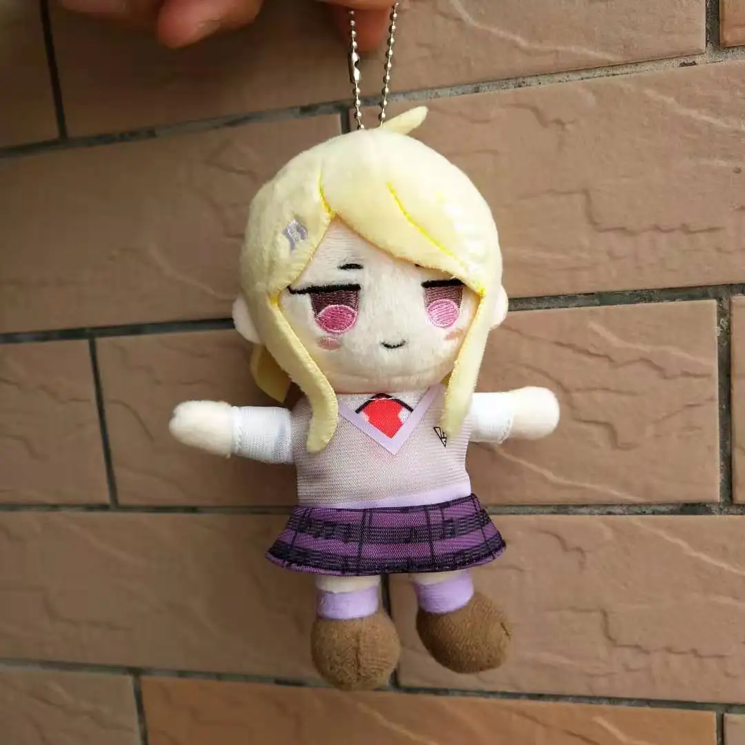 11 Stil 15cm Anime Plüsch Puppe Schlüssel ring Danganronpa V3 Dangan Ronpa Oma Kokichi Komaeda Nagito Schnee glöckchen Ohm Plüsch Schlüssel bund