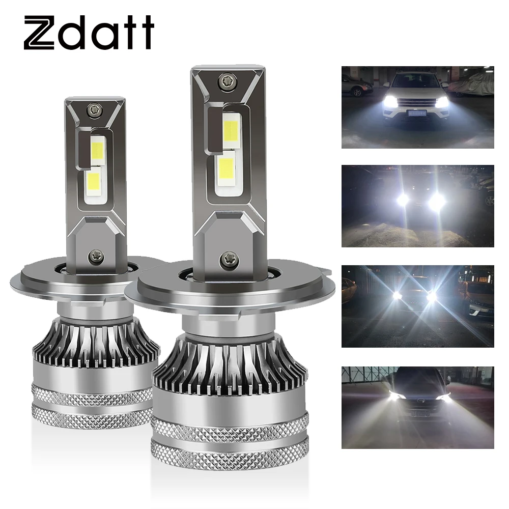

ZDATT Automotivo Bulb H1 H4 H8 H11 H7 Led Canbus Headlights 12V 6500K White 100W 24000LM 9005 HB3 HB4 Car Headlamp Fog Lights