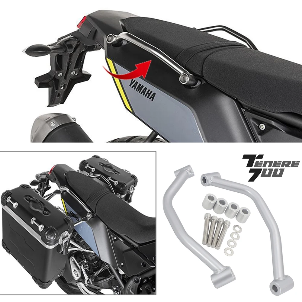 

NEW FOR YAMAHA TENERE 700 Motorcycle Accessories Passenger Rear Grab Handle CNC Seat Hand Handle Grab Bar Rail