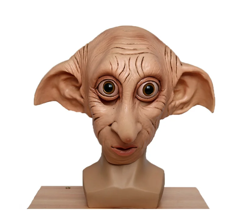 

Cosplay Dobby Elfin Latex Mask Animal Style Halloween Carnival Costume Headgear Props