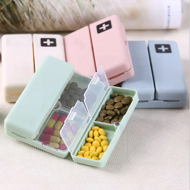 1PC Weekly Pill Box 7 Days Foldable Travel Medicine Holder Pill Box Tablet Storage Case Container Dispenser Organizer Tools