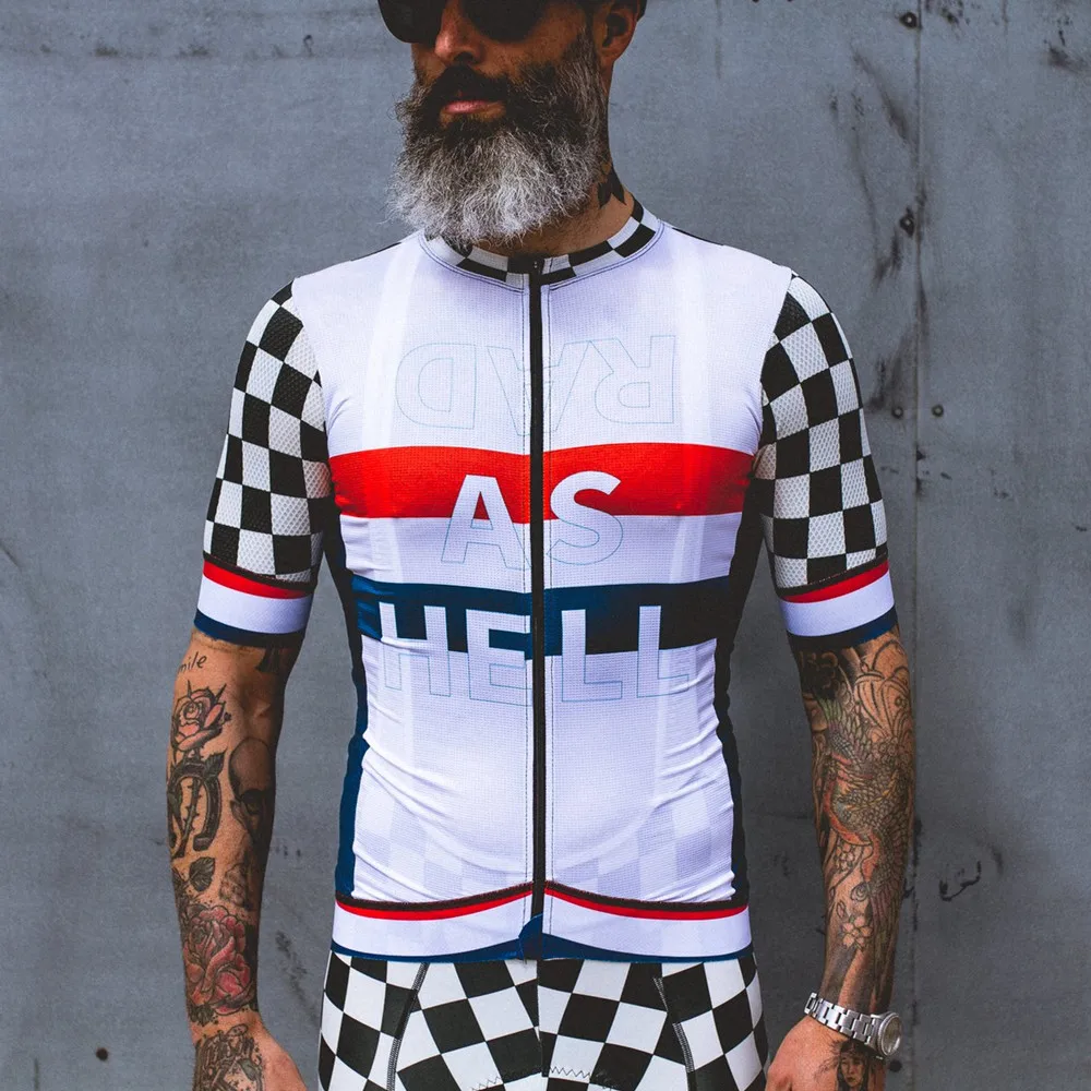 Amor a dor dos homens manga curta camisa de ciclismo mtb camisa secagem rápida respirável verão triathlon topo maillot ciclismo hombre