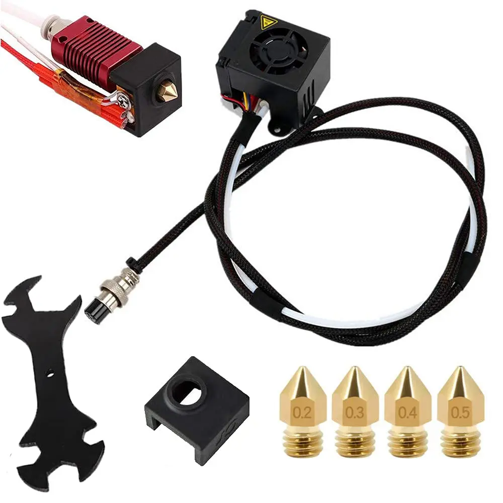 CR-10S 3D Printers Original Replacement Parts/Accessories Full Assemble MK8 Extruder Hot End Kits  Fit for 10/S4 /S5