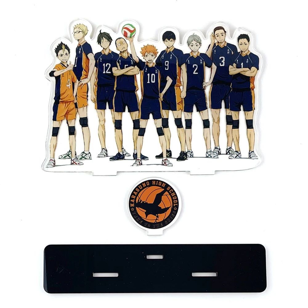 

Haikyuu Hinata kageyama Tsukishima Sugawara family karasuno acrylic standee figurines desk decoration cake topper anime