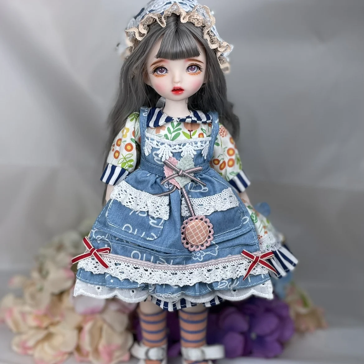 

1/6 Scale 30CM Cute BJD Delicate Face Up With Wig & Clothes Full Set 22 Joints Body Figure Doll Children Model Toy Birthday Gift