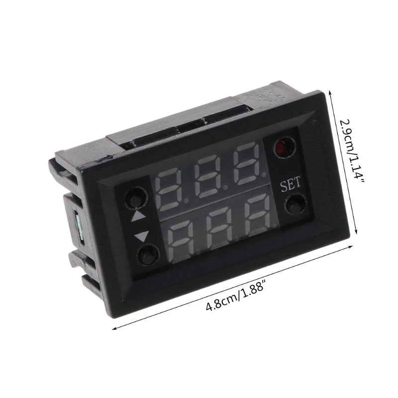 W2810 12V 20A Digital Thermostat Temperature Controller Red Display with Probe Thermostat