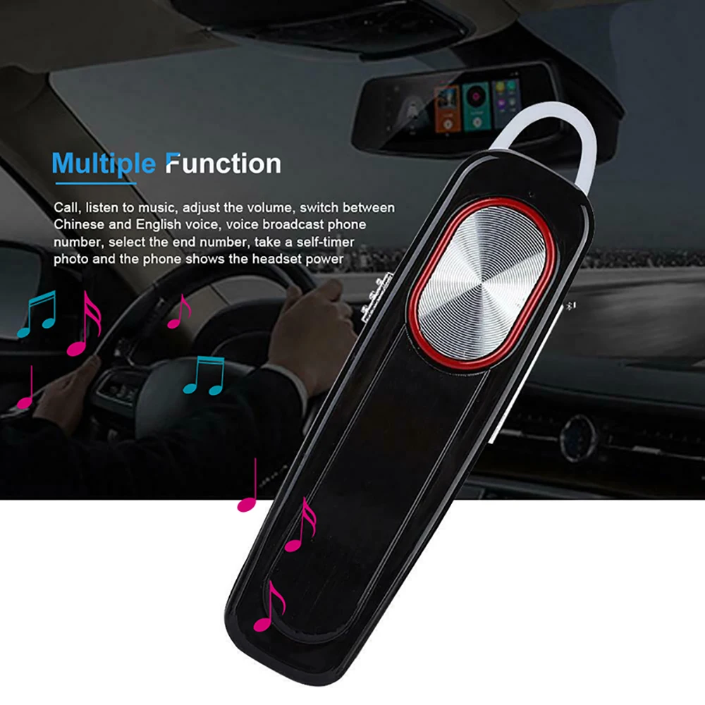 سماعات أذن فردية لاسلكية للرجال تعمل بالبلوتوث سماعة أذن ستيريو بدون استخدام اليدين وقت استعداد طويل مع خطاف للأذن لهاتف iPhone 11