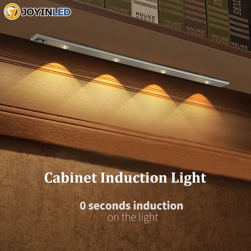 

Ultra-thin Human Body Intelligent Light LED Under Cabinet Lights 30 40 60cm DC12V Smart LED Wardrobe Kitchen Light Home Lighting