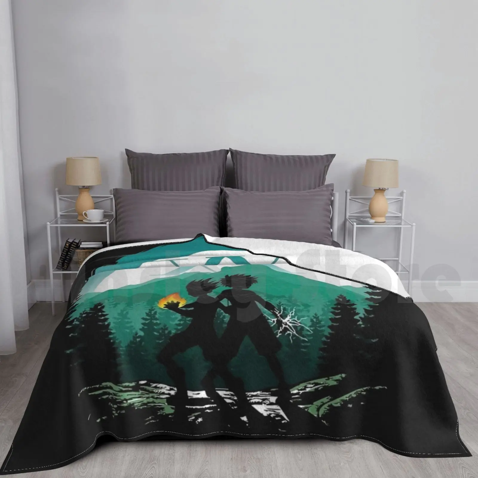 Manta de Anime X Hunter para sofá cama, Manga de viaje, Anime Hxh Hunter Hunterxhunter Hunter X Hunter Silhouette