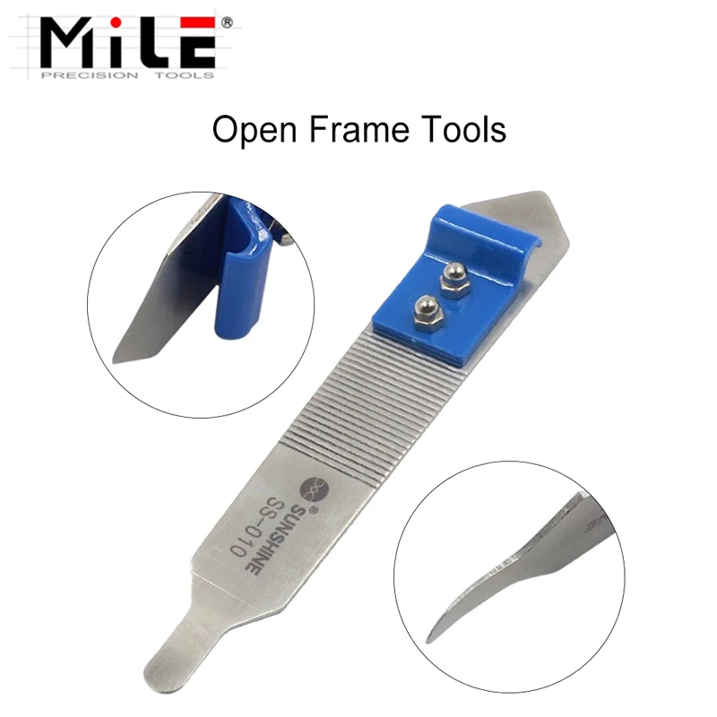 MILE double extrémités réparation de téléphone en acier inoxydable démonter cadre ouvert outils pour iPhone iPad Samsung Design antidérapant Mobile